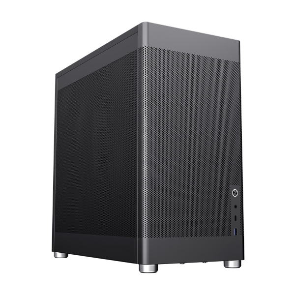 Coolbox MESH MP1 Caja Torre ATX, Micro ATX, Mini-ITX - Tamaño HDD 2.5", 3.5" - USB-A 3.2, USB-C y Audio - Soporta Refrigeracion Liquida - Color Negro
