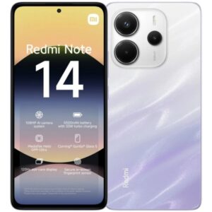 Xiaomi Redmi Note 14 Smartphone Pantalla AMOLED 6.67" - 6GB - 128GB - Camara Principal 108MP - Bateria 5500mAh - HyperCharge 33W - Color Morado Claro