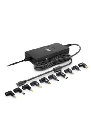 Urban Factory Cargador Universal para Portatil 90W - Delgado - 1x USB-A - Color Negro