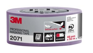 3M Cinta de Enmascarar para Superficies Delicadas - 48mm x 50m - Color Lavanda