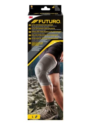 Futuro Rodillera - Talla S - Estabilizadora - Uso de Alto Rendimiento - Transpirable - Elastico - Color Gris