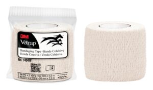 3M Vetrap Venda Cohesiva - 5cm x 4.5m - Flexible - Transpirable - Autoadhesiva - Color Blanco