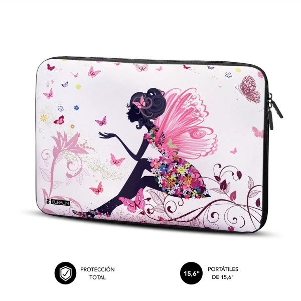 Subblim Funda Trendy de Neopreno Portátil de 15.6"- Resistencia a Golpes y Caidas - Colores Varios