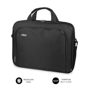Subblim Estuche Oxford Portátil 11" a 12.5" - Protección reforzada - Correas Ajustables - Bolsillo Exterior - Color Negro