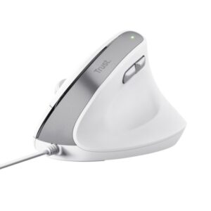 Trust Ergo Bayo Teclado - DPI Ajustable 800-2400ppp - 6 Botones - Cable 150cm -Color Blanco