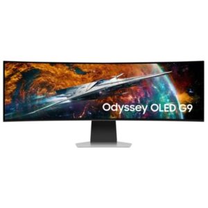 Samsung G95SC Odyssey OLED Monitor 49" Curvo 1800R OLED DQHD 240Hz FreeSync Premium Pro - Respuesta 0.03ms - Altavoces Incorporados - WiFi, Bluetooh 5.2, HDMI, USB 3.2 - VESA 100x100mm