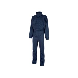 Upower Roma Mono de Trabajo con Tejido Policoton Mechanical Stretch - Talla 2XL - Multiples Bolsillos, Cintura y Puños Elasticos, Rodillas Preformadas, Triple Costura - Color Azul Oscuro Westlake