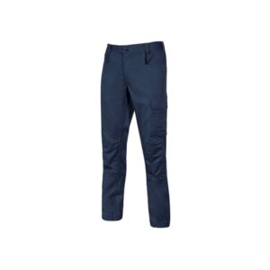 Upower Bravo Top Pantalon Confortable y Funcional - Talla 2XL - Bolsillos Multiples, Cierre de Velcro, Martillo en Cintura, Triple Costura, Ajuste Slim-Fit, Proteccion DPI1 - Color Azul Oscuro Westlake