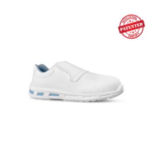Upower Blanco O Calzado de Seguridad Bajos - Talla 35 - Puntal de Composite, Antideslizante, Suela PU/PU, Proteccion S2 FO SR - Color Blanco