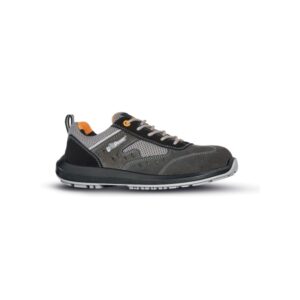Upower Brezza S Calzado de Seguridad - Talla 35 - Airnet Gamuza, Mesh Transpirable, AirToe Composite, Antiperforacion, Antideslizante, Proteccion S1PS FO SR - Color Gris