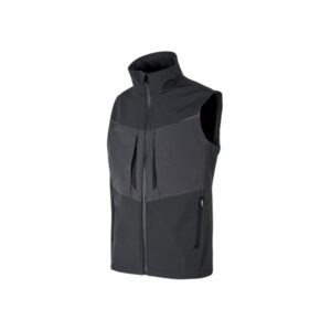 Upower Brio Chaleco de Trabajo Softshell - Talla 2XL - Repelente al Agua, Interior de Microfleece, Tecnologia de Grafeno, Multiples Bolsillos, Insertos Reflectantes, Cremallera Waterproof - Color Gris