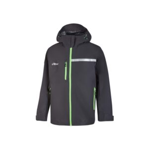 Upower Tutendo Chubasquero Impermeable Transpirable - Talla 2XL - Grafeno Termorregulador, Bacteriostatico, Costuras Termoselladas, Capucha Ajustable, Elementos Reflectantes, Multiples Bolsillos - Color Gris Asfalto Verdoso