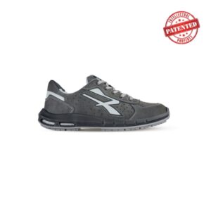Upower Rigel Plus S ESD Calzado de Seguridad Bajos - Talla 35 - Gamuza Perforada, Puntera de Aluminio, Suela Antideslizante, Inserto Anti-Fatiga, Proteccion S1PS FO SR - Color Gris Oscuro