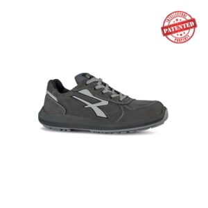 Upower Avion S ESD Calzado de Seguridad Altos - Talla 35 - Cuero Nubuck Resistente, Puntera de Aluminio, Hidrofugos, Antiarrugas, Antideslizantes, Suela PU/PU High Rebound, Proteccion S3S CI FO SR - Color Gris Oscuro