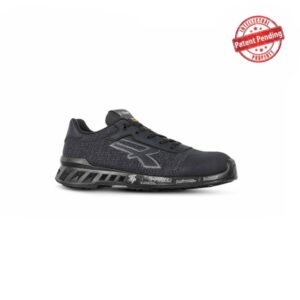 Upower Scott S ESD Calzado de Seguridad Bajos - Talla 35 - Nylon Ultra-Transpirable, Pelicula Anti-Abrasion, Suela Antideslizante, Puntera AirToe Aluminio, Plantilla Antiperforacion, Proteccion S1PS FO SR - Color Gris Oscuro