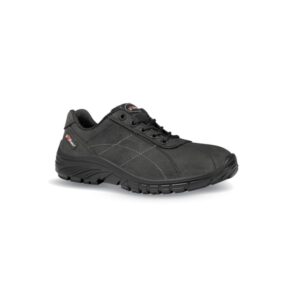 Upower Tonic Grip O Calzado de Seguridad Bajos - Talla 35 - Piel Nubuck Hidrofugo, Puntal Golia 0 Joule, Antiestaticos, Resistentes a Hidrocarburos, Suela Antideslizante PU/PU, Proteccion 02 FO SR - Color Gris Oscuro