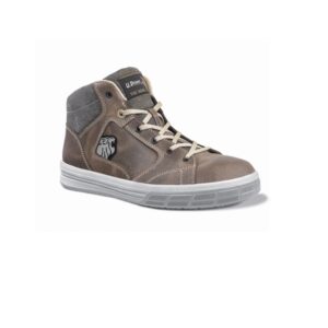 Upower Safari S Calzado de Seguridad Altos - Talla 38 - Empeine en Piel Engrasada, Extra Suave e Hidrofugo, Puntera de Aluminio Resistente, Suelas Antideslizantes, Proteccion S3S FO SR - Color Marron