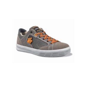 Upower Tuareg S Calzado de Seguridad Bajos - Talla 38 - Canvas Extra-Strong Transpirable, Puntal de Aluminio, Suelas Antideslizantes, Proteccion S1PS FO SR - Color Marron/Gris