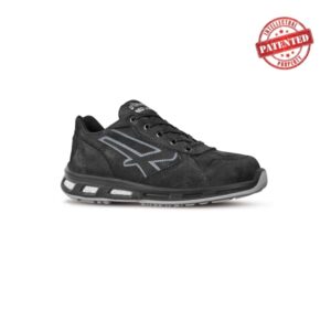Upower Carbon S ESD Calzado de Seguridad Bajos - Talla 35 - Cuero Nubuck Resistente, Puntera de Aluminio, Hidrofugos, Antiarrugas, Antideslizantes, Suela de Poliuretano, Proteccion S3S CI FO SR - Color Negro