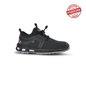 Upower Rocket S Calzado de Seguridad - Talla 35 - Puntera AirToe Aluminium, Antipinchazos, Alta Resistencia a la Abrasion, Proteccion S7S CI FO SR - Color Negro