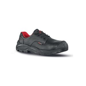 Upower Curly S Calzado de Seguridad - Talla 35 - Empeine Piel Flor, Hidrofugos, Puntal AirToe Composite, Antiperforacion, Antideslizante, Suela PU/PU, Proteccion S3S FO SR - Color Negro