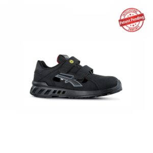 Upower Gary S ESD Sandalias de Trabajo - Talla 35 - Ligereza y Confort, Resistente al Agua, Transpirables, Puntera AirToe Aluminium, Antiperforacion, Suela Antideslizante, Proteccion S1PS FO SR - Color Negro