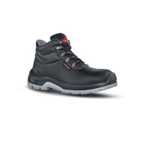 Upower Enough S Calzado de Seguridad - Talla 35 - Botines Ligeros, Microfibra Hidrofuga, Proteccion Contra Agua y Quimicos, Puntal AirToe Composite, Suela Antideslizante, Clase S3 CI HI SRC ESD - Color Negro