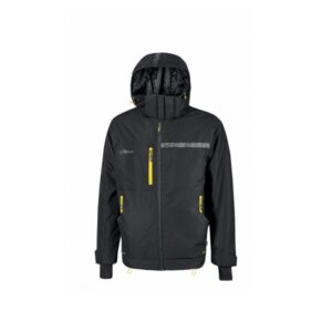 Upower Wink Chaqueta de Trabajo de Invierno - Talla 2XL - Acolchado de Grafeno, Impermeable, Capucha Regulable, Multibolsillos, Detalles Reflectantes, Proteccion DPI1 - Color Negro Carbon