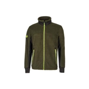 Upower Bark Chaqueta de Felpa Osito - Talla 2XL - Cremallera Full-Zip, Aislamiento Termico, Insertos Elastizados, Multiples Bolsillos, Proteccion DPI1 - Color Verde Oscuro