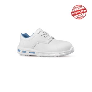 Upower Zelda O Calzado de Seguridad Bajos - Talla 35 - Puntal de Composite, Suela Antideslizante PU/PU, Proteccion S2 FO SR - Color Blanco