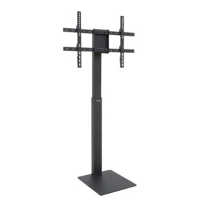 Tooq Midas Soporte de Suelo para Pantallas de 37-70" - Giro y Rotacion Regulables - Gestion de Cables - Peso Max 40kg - VESA Max 600x400 - Color Negro