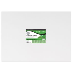 Daler Rowney Simply Carton Entelado - 250g - 50x70cm - Imprimacion Triple - Grano Medio - 100% Algodon sin Acido - 250g - Color Blanco