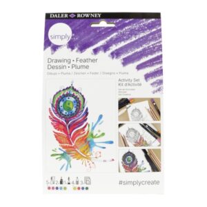 Daler Rowney Simply Activity Pack de 15 piezas - Tematica de Pluma - Colores Surtidos