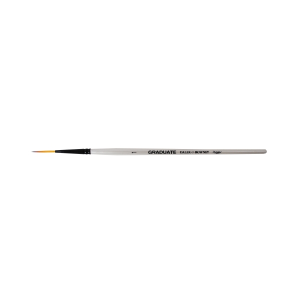 Daler Rowney Graduate Pincel Acuarela - Pelo Sintetico - Mango Corto - Liner Extra Largo Nº1