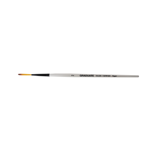 Daler Rowney Graduate Pincel Acuarela - Pelo Sintetico - Mango Corto - Liner Extra Largo Nº2