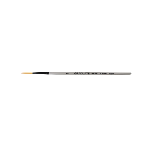 Daler Rowney Graduate Pincel Acuarela - Pelo Sintetico - Mango Corto - Liner Extra Largo Nº3