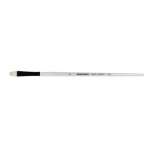 Daler Rowney Graduate Pincel para Oleo - Pelo de Cerda Natural - Mango Largo - Bright - N°6