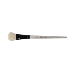 Daler Rowney Graduate Pincel Acuarela - Pelo de Cabra Natural - Mango Corto - Oval Lavis 1"