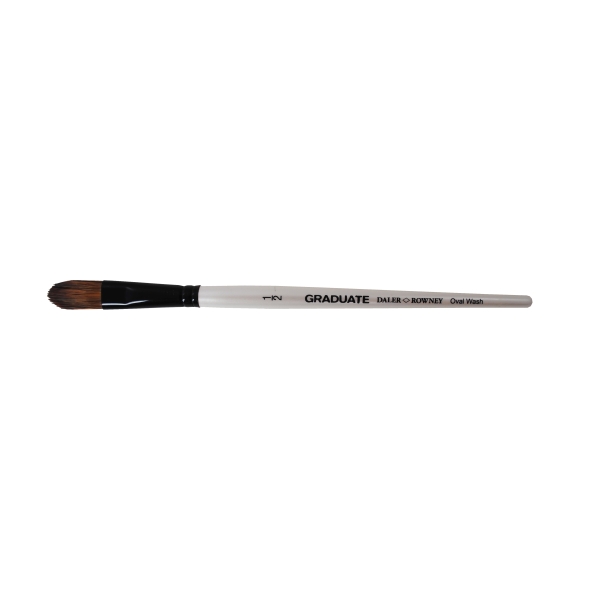 Daler Rowney Graduate Pincel Acuarela - Mezcla de Pelo de Pony y Sintetico - Mango Corto - Oval Lavis 1/2"
