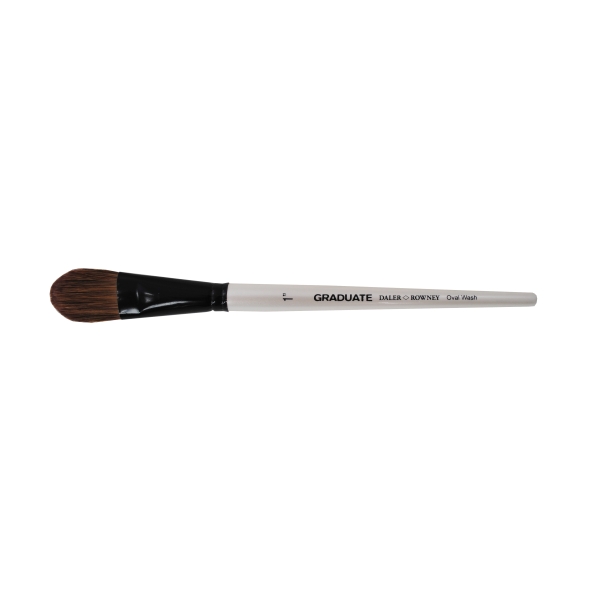 Daler Rowney Graduate Pincel Acuarela - Mezcla de Pelo de Pony y Sintetico - Mango Corto - Oval Lavis 1"