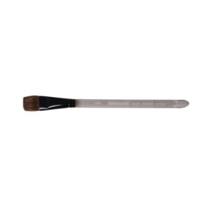 Daler Rowney Graduate Pincel Acuarela - Mezcla de Pelo de Pony y Sintetico - Mango Corto - Plano Lavis 3/4"