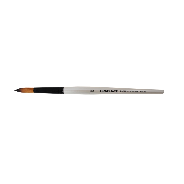 Daler Rowney Graduate Pincel Multitecnica - Pelo Sintetico - Mango Corto - Redondo Nº12
