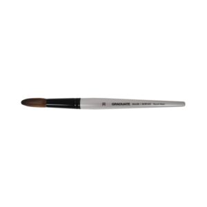 Daler Rowney Graduate Pincel Acuarela - Mezcla de Pelo de Pony y Sintetico - Mango Corto - Redondo Lavis Nº30