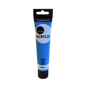 Daler Rowney Simply Pintura Acrilica - Tubo de Plastico - 75ml - Color Azul Claro