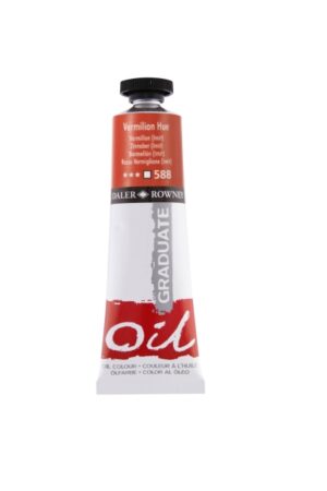 Daler Rowney Graduate Pintura al Oleo - Tubo de Aluminio - 38ml - Color Bermellon