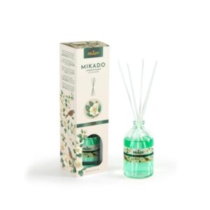 Prady Ambientador Mikado Green Tea - Frasco de Cristal 100 ml y Varitas Difusoras