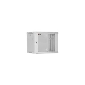 WP RWB-12606-G Armario Mural 12U - Puerta de Cristal - Cerradura de Seguridad - 600x600x635mm - Color Gris