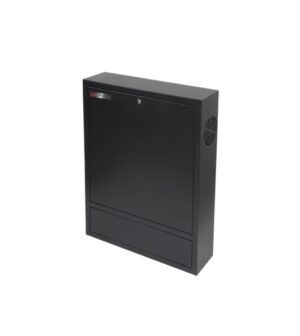 WP RWN-02601-B Armario Mural Vertical 4U - Cerradura de Seguridad con Llave Tubular - 600x150x750mm - Color Negro