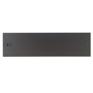 WP Tapa Delantera para Armario 3U - Instalacion sin Tornillos - 490x15x145mm - Color Negro