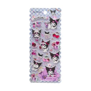 Comansi Pegatinas en Relieve Kuromi 10 x 21 cm - 2 Modelos - Efecto 3D - Estilo Kawaii